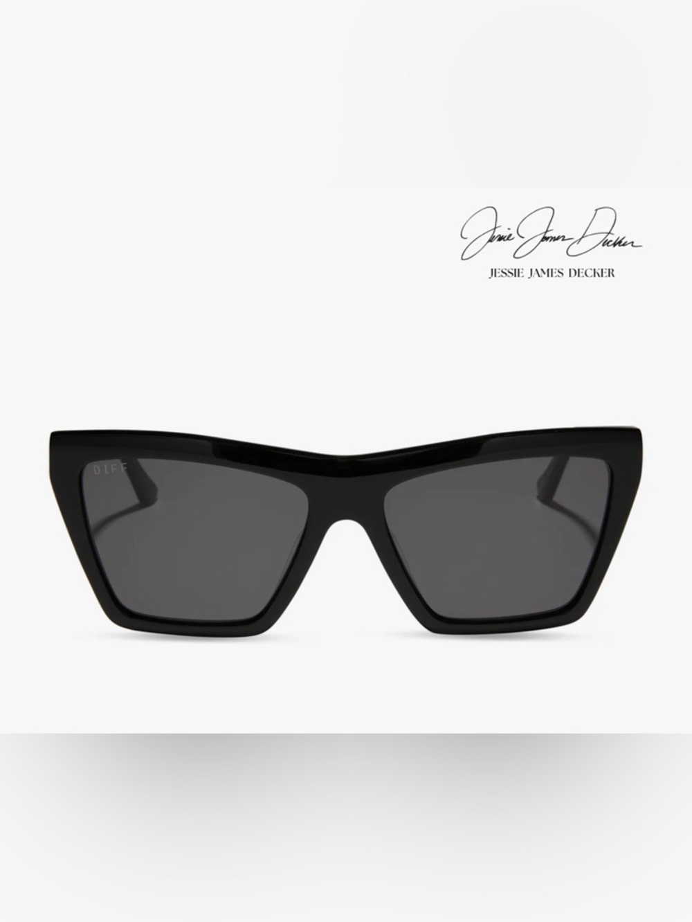 NWT DIFF X Jessie James Decker Vivi Black Sunglasses